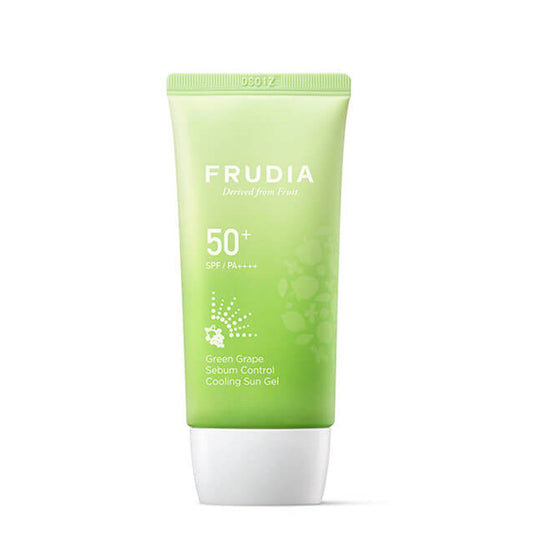 FRUDIA Green Grape Sebum Control Sun Gel - Solskyddsgel SPF50+- hudcentralen.se