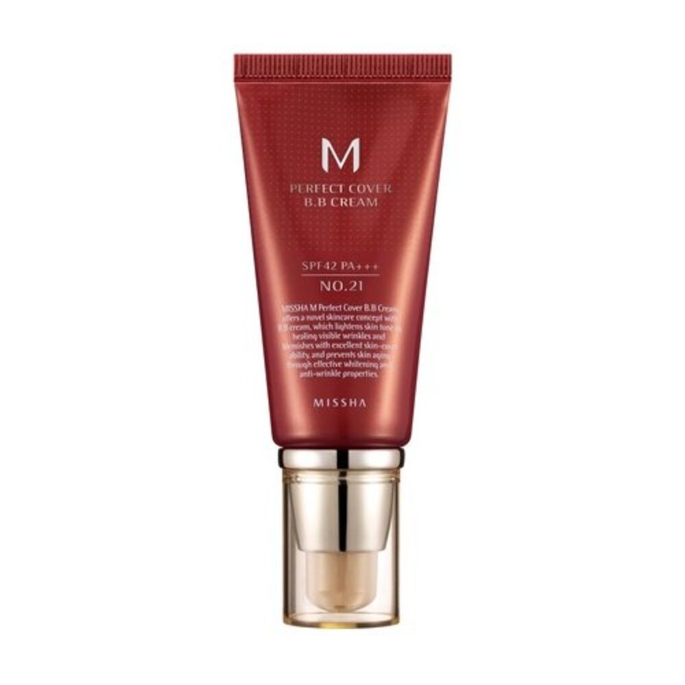 MISSHA M Perfect Cover BB Cream #21 - BB-kräm med SPF 42- hudcentralen.se