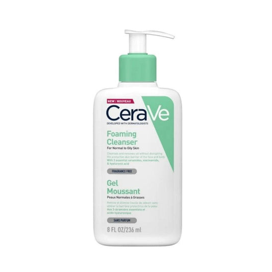 CERAVE Foaming Cleanser - Ansiktsrengöring 236ml- hudcentralen.se