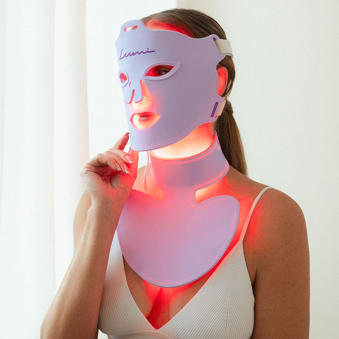 Lumi ljusterapi hals och décolleté mask
